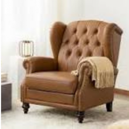 Tufted Wingback Armchair