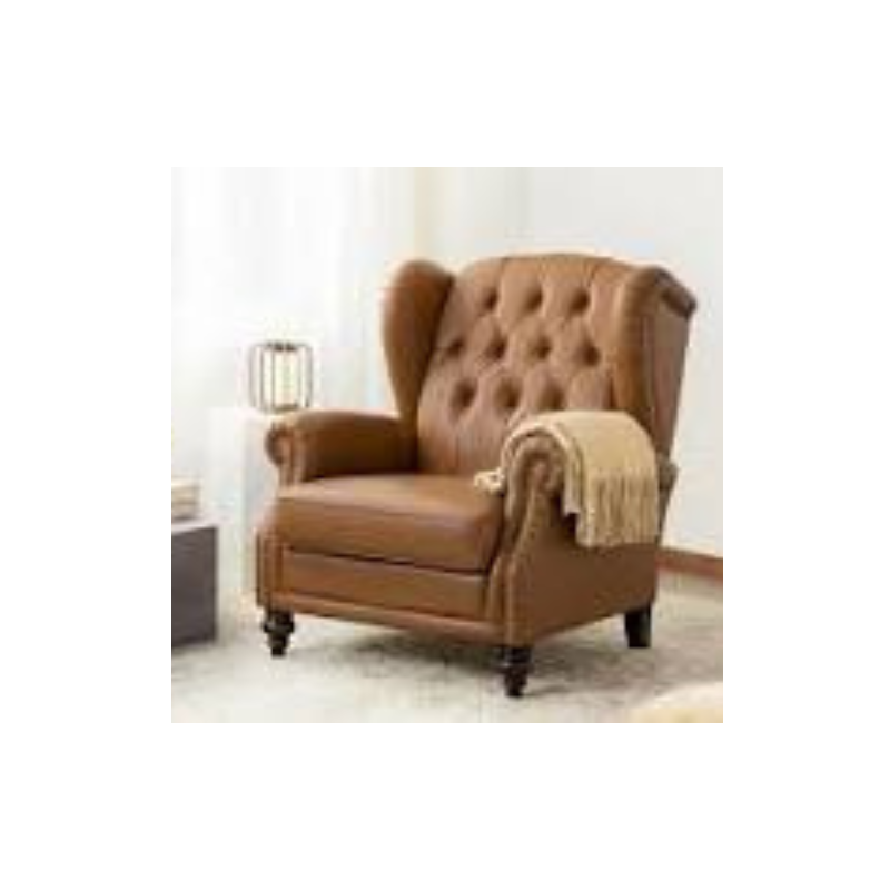 Tufted Wingback Armchair